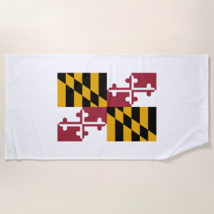 Toalha De Praia Bandeira do Estado de Maryland