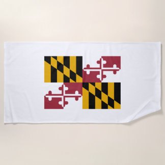 Toalha De Praia Bandeira do Estado de Maryland
