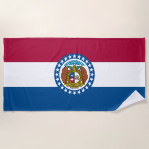 Toalha De Praia Bandeira do estado de Missouri