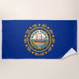 Toalha De Praia Bandeira do Estado de New Hampshire