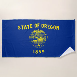Toalha De Praia Bandeira do estado de Oregon