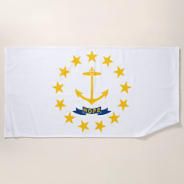 Toalha De Praia Bandeira do Estado de Rhode Island