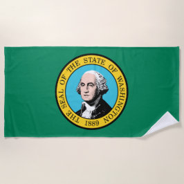 Toalha De Praia Bandeira do Estado de Washington