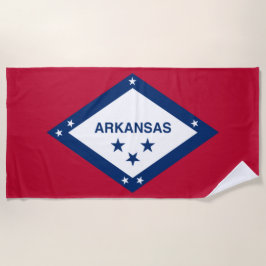 Toalha De Praia Bandeira do Estado do Arkansas