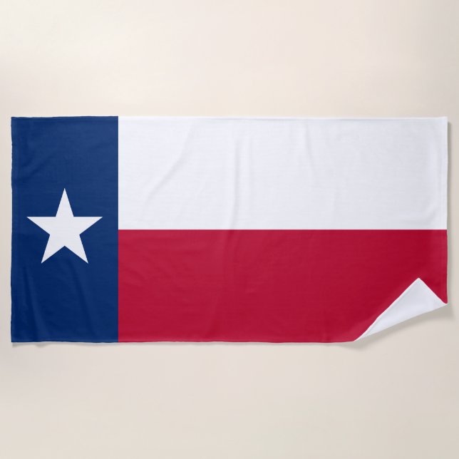 Toalha De Praia Bandeira do Estado do Texas (Frente)