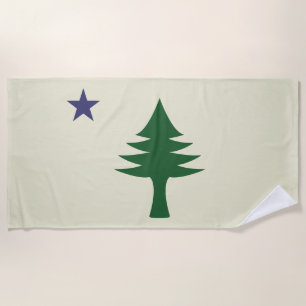 Toalha De Praia Bandeira do Maine de 1901