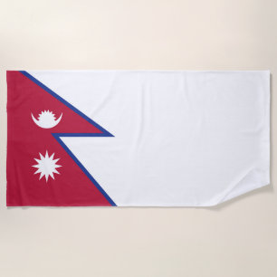 Toalha De Praia Bandeira do Nepal