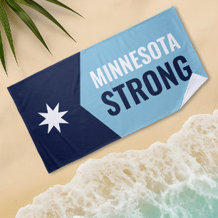 Toalha De Praia Bandeira do Novo Estado Rebelde de Minnesota