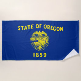 Toalha De Praia Bandeira do Oregon