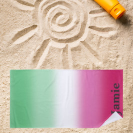 Toalha De Praia Bandeira do Orgulho Abrosexual Gradiente