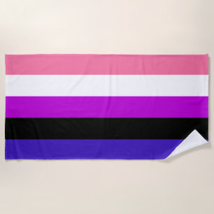 Toalha De Praia Bandeira do Orgulho de Genderfluidez Beach Towel