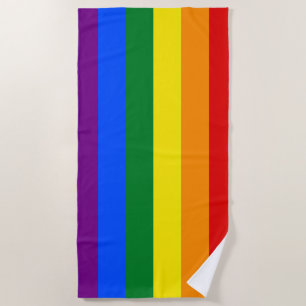 Toalha De Praia Bandeira do Orgulho Gay Arco-íris LGBT