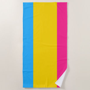 Toalha De Praia Bandeira do Orgulho Pansexual