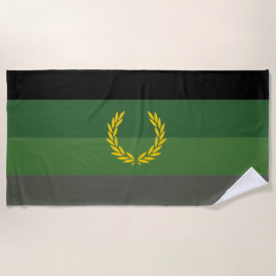 Toalha De Praia Bandeira do Orgulho Uniforme Militar