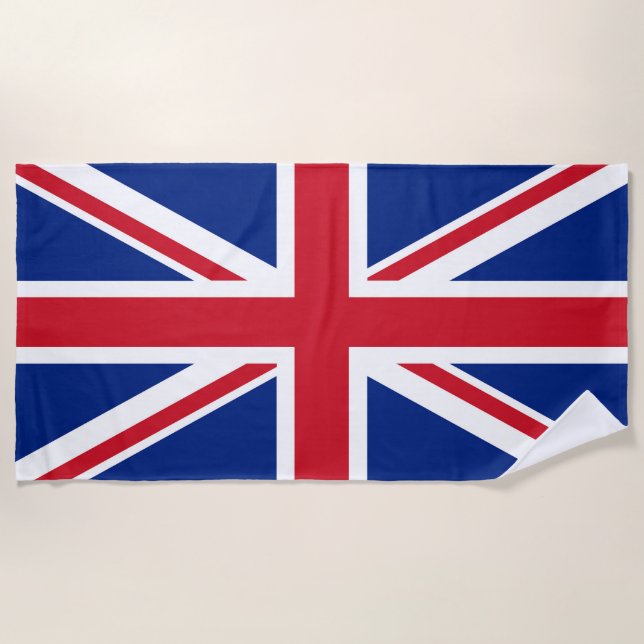 Toalha De Praia Bandeira do Reino Unido (Frente)