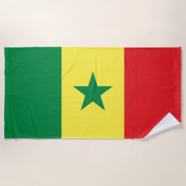 Toalha De Praia Bandeira do Senegal