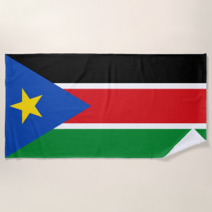 Toalha De Praia Bandeira do Sudão do Sul (África)