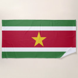 Toalha De Praia Bandeira do Suriname