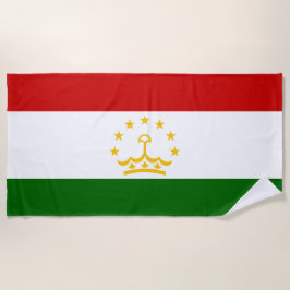Toalha De Praia Bandeira do Tajiquistão (Tajiquistão) (República d