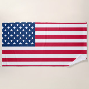 Toalha De Praia Bandeira do United States of America Beach Towel