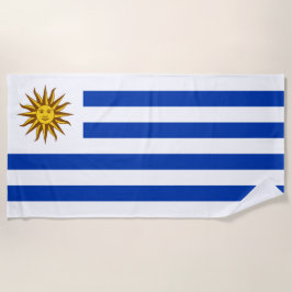 Toalha De Praia Bandeira do Uruguai
