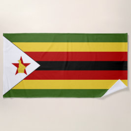 Toalha De Praia Bandeira do Zimbabué