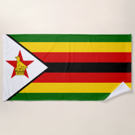 Toalha De Praia Bandeira do Zimbabué