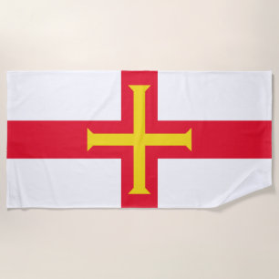 Toalha De Praia bandeira Guernsey