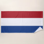 Toalha De Praia Bandeira holandesa Patriótica<br><div class="desc">Bandeira Patriótica dos Países Baixos A bandeira nacional dos Países Baixos é oficialmente descrita como vermilion brilhante, prata e azul de cobalto. O primeiro líder da República Holandesa foi William I de Orange, que se juntou aos nacionalistas holandeses e liderou a luta pela independência da Espanha. Em parte por respeito...</div>