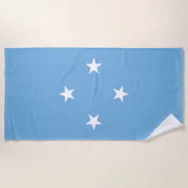 Toalha De Praia Bandeira Micronésia (Estados Federados da Micronés