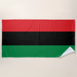 Toalha De Praia Bandeira Pan-Africana