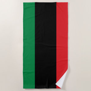 Toalha De Praia Bandeira Pan-Africana UNIA