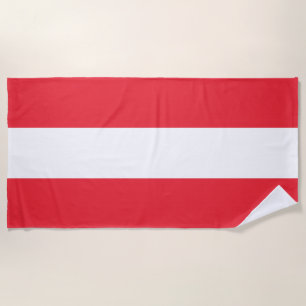 Toalha De Praia Bandeira Patriótica da Áustria