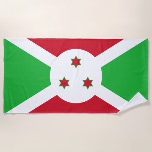Toalha De Praia Bandeira Patriótica do Burundi