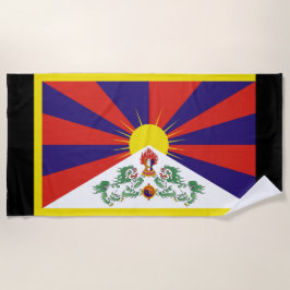Toalha De Praia Bandeira Tibetana