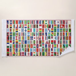 TOALHA DE PRAIA BANDEIRAS NACIONAIS