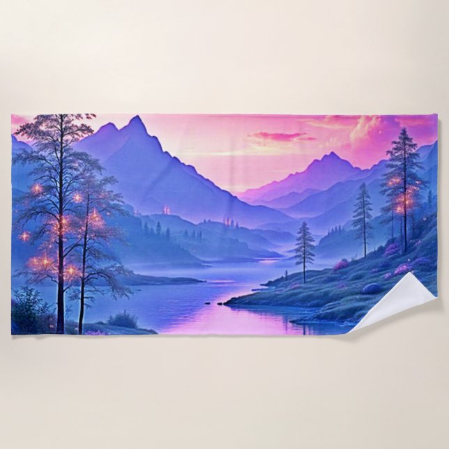 Toalha De Praia bandeja de serviço (Frente)