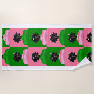 toalha de praia Bantu Knots