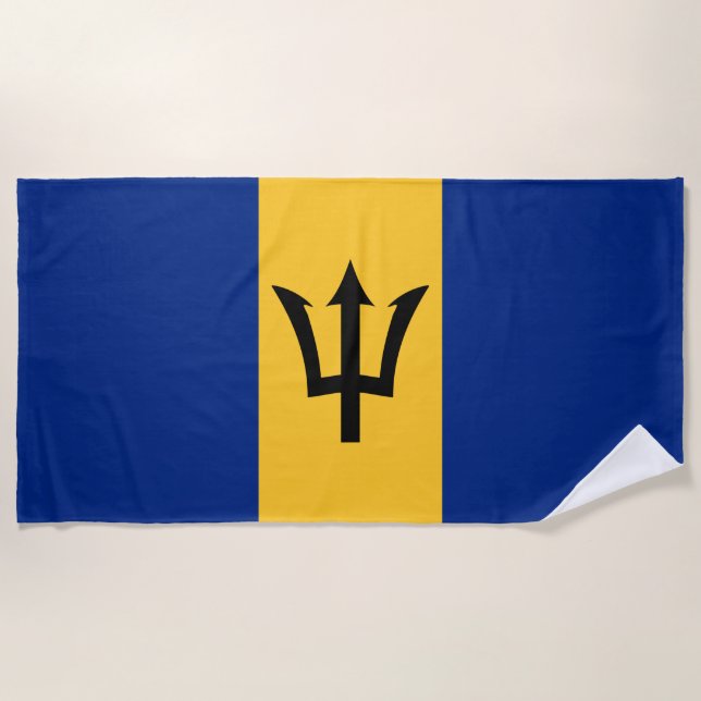 Toalha De Praia Barbados Flag Towel (Frente)