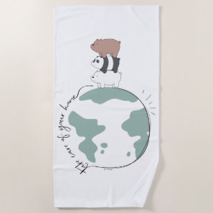 Toalha De Praia Bare Bears - Cuide da sua casa