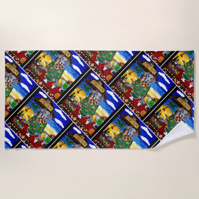 Toalha De Praia Barman Weimaraner (Frente)