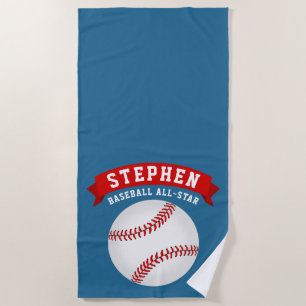 Toalha De Praia Baseball All-Star