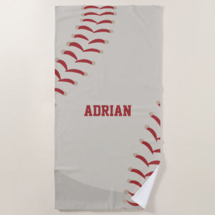 Toalha De Praia Baseball Sports Personalizado
