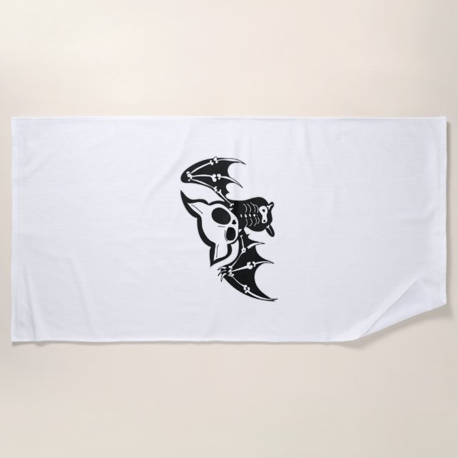 Toalha De Praia Bat Halloween           (Frente)