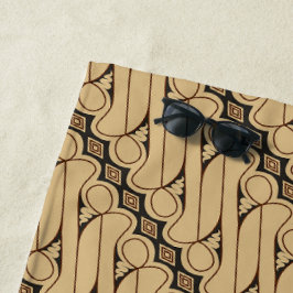 Toalha De Praia Batik Parang, Padrão Indonésia, Javanês, Étnico
