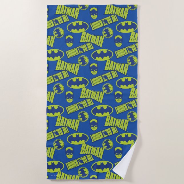 Toalha De Praia Batman Elétrico - O Padrão Cavaleiro Escuro (Frente)
