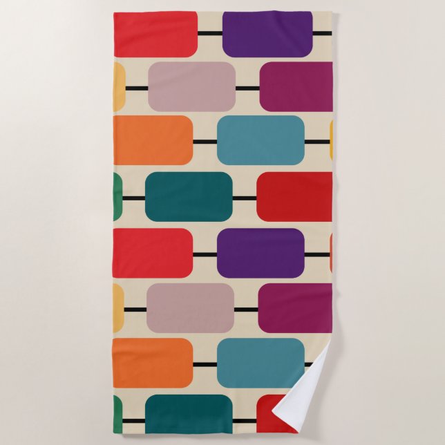 Toalha De Praia Bauhaus Abacus (Frente)