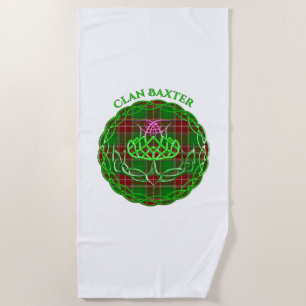 Toalha De Praia Baxter Scottish Tartan Celtic Thiste