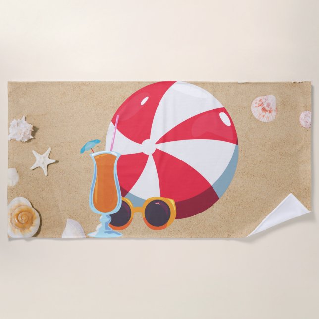 Toalha De Praia Beach Ball Beach Towel (Frente)