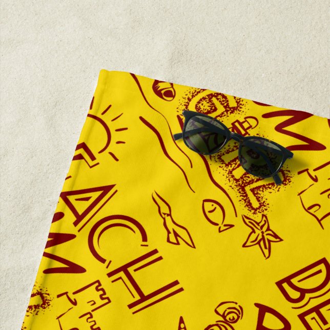 Toalha De Praia Beach Bum Girl (In Situ)